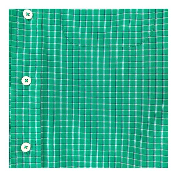 Brooks‎ Brothers Men's Button Down Short Sleeve Blue Check Shirt XS - Picture 2 of 12